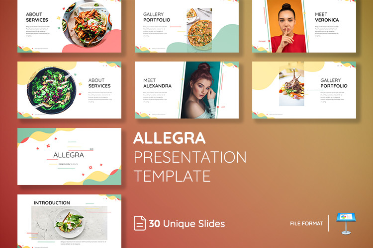 ALLEGRA Keynote Presentation Template Graphic by Seventh Studio ...