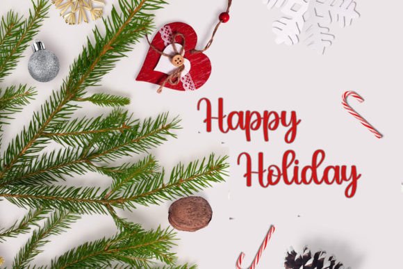 Christmas Tree Font - Preview 1
