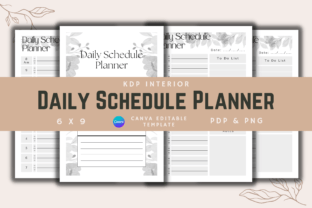 Daily Schedule Planner | KDP Interior Graphic by KDPISH · Creative Fabrica
