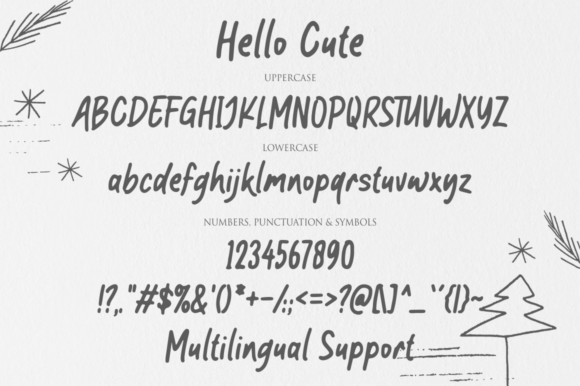 Hello Cute Font - Preview 4
