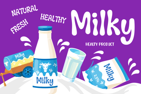 Mealty Font PNG with transparent background - Preview 4
