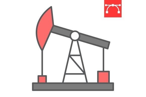 Oil Pump Color Line Icon