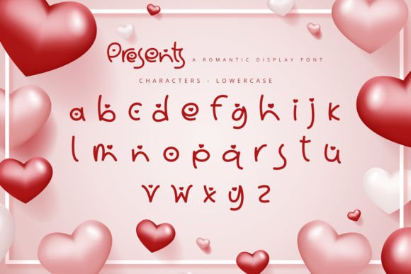 Presents Font PNG with transparent background - Preview 6