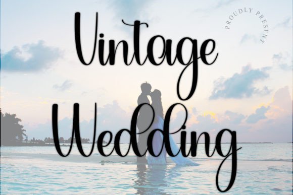 Vintage Wedding Font by PiPi Creative · Creative Fabrica font preview