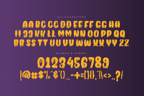 Halloween Dripper Font - Preview 1