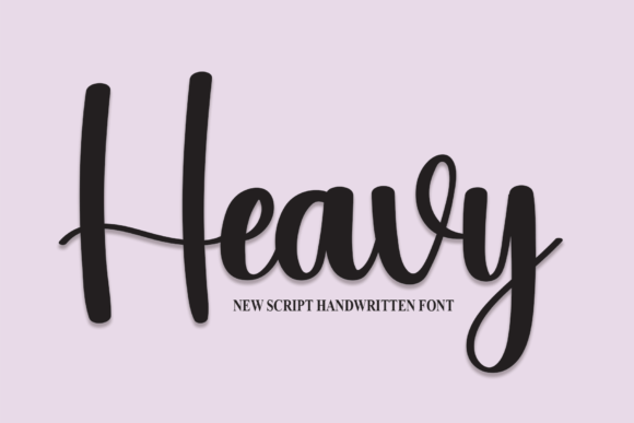 Heavy bold script font for wedding signs