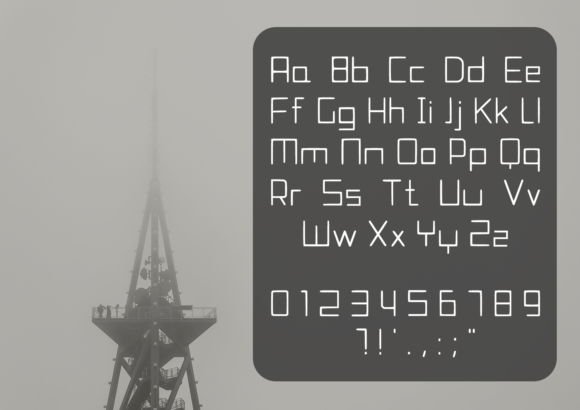 Modern Signal Font PNG with transparent background - Preview 1