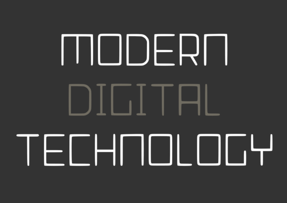 Modern Signal Font PNG with transparent background - Preview 2