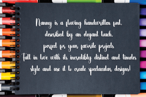 Nanny Font PNG with transparent background - Preview 2