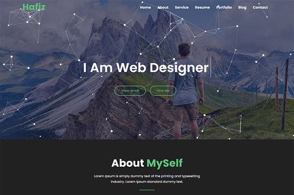 Personal Portfolio Resume Template