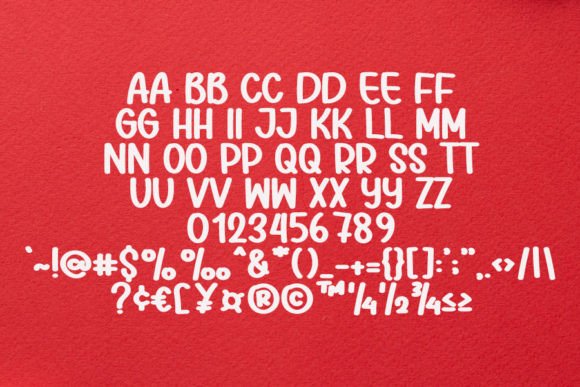 Santa Days Font PNG with transparent background - Preview 3