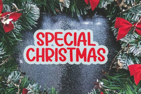 Santa Days Font PNG with transparent background - Preview 4
