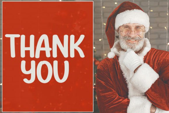 Santa Days Font PNG with transparent background - Preview 5