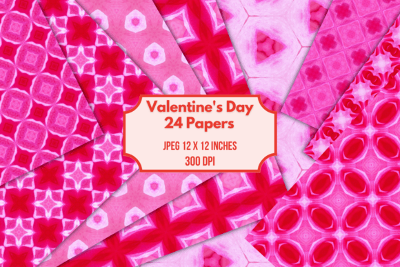 Valentine's Day Digital Paper Pack