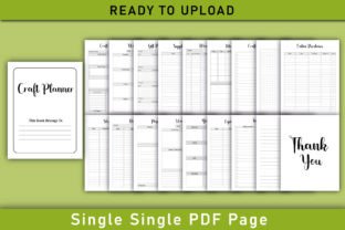 Editable Craft Planner for KDP Interior Graphic by Shumaya · Creative ...