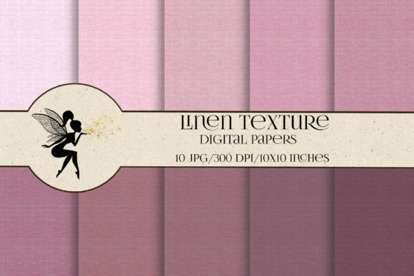 Purple Linen Texture Paper Set