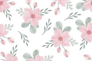 Cute Pink Floral Seamless Pattern Graphic by setyawati_elis · Creative ...