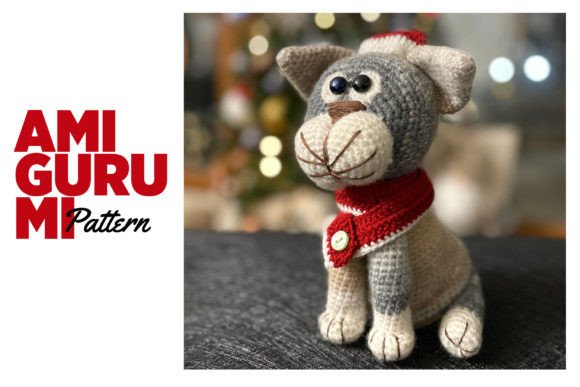 CROCHET PATTERN: Christmas Cat