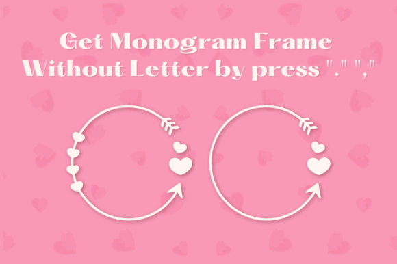 Ditha Valentine Monogram Font - Preview 3