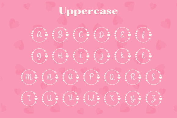 Ditha Valentine Monogram Font - Preview 4