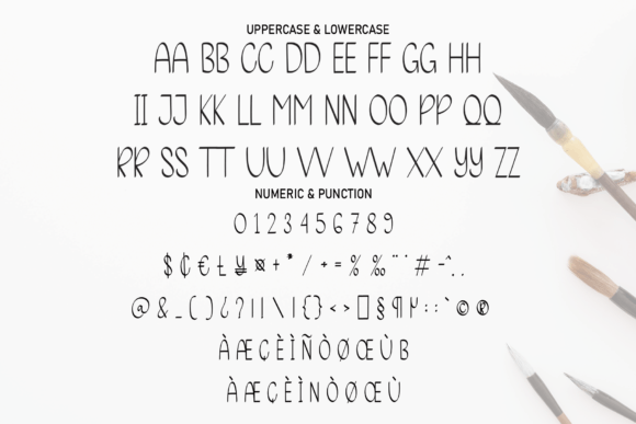 Handmade Calligraphy Font PNG with transparent background - Preview 5