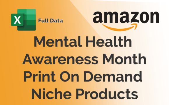 Mental Health Awareness Month POD Graphic KDP Keywords By Meding