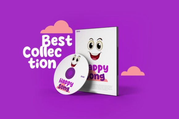 Purple Smile Font PNG with transparent background - Preview 3