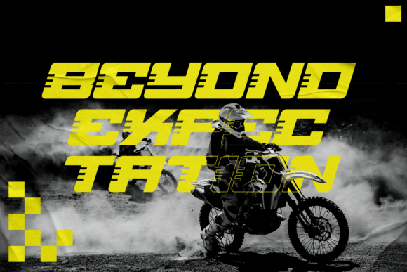 Race Freak Font PNG with transparent background - Preview 1