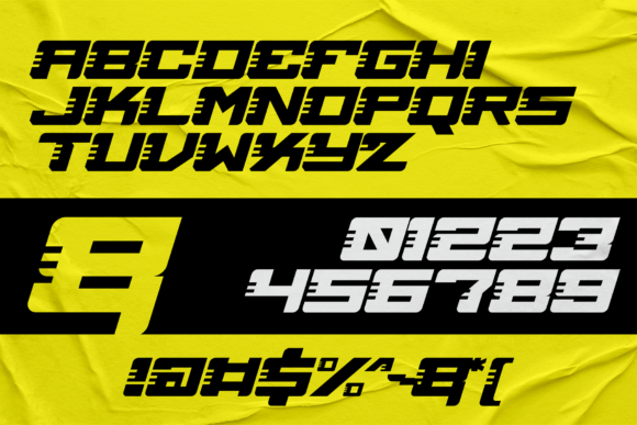 Race Freak Font PNG with transparent background - Preview 5