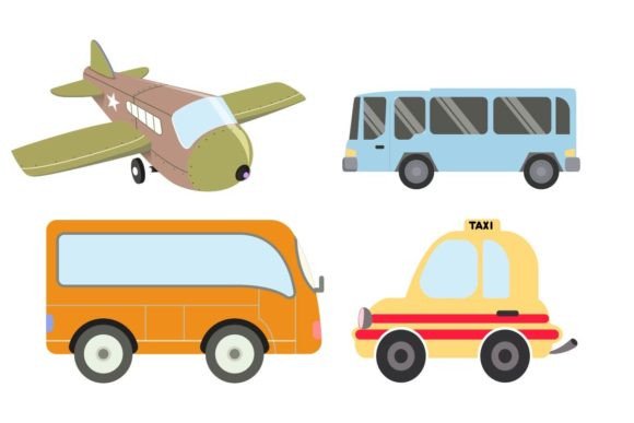 Style Transportation Gráfico Iconos Por aceart