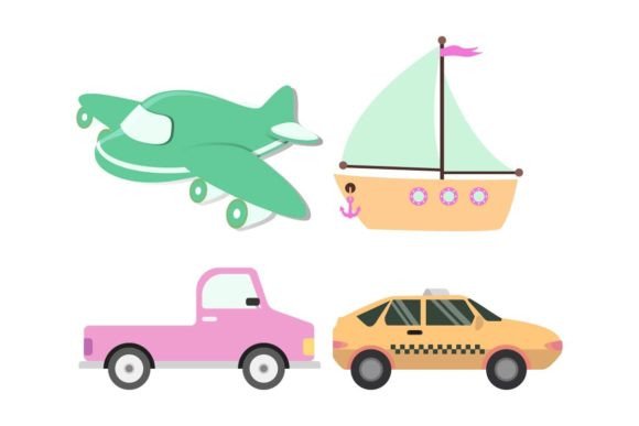Various Types of Transportation Gráfico Iconos Por aceart