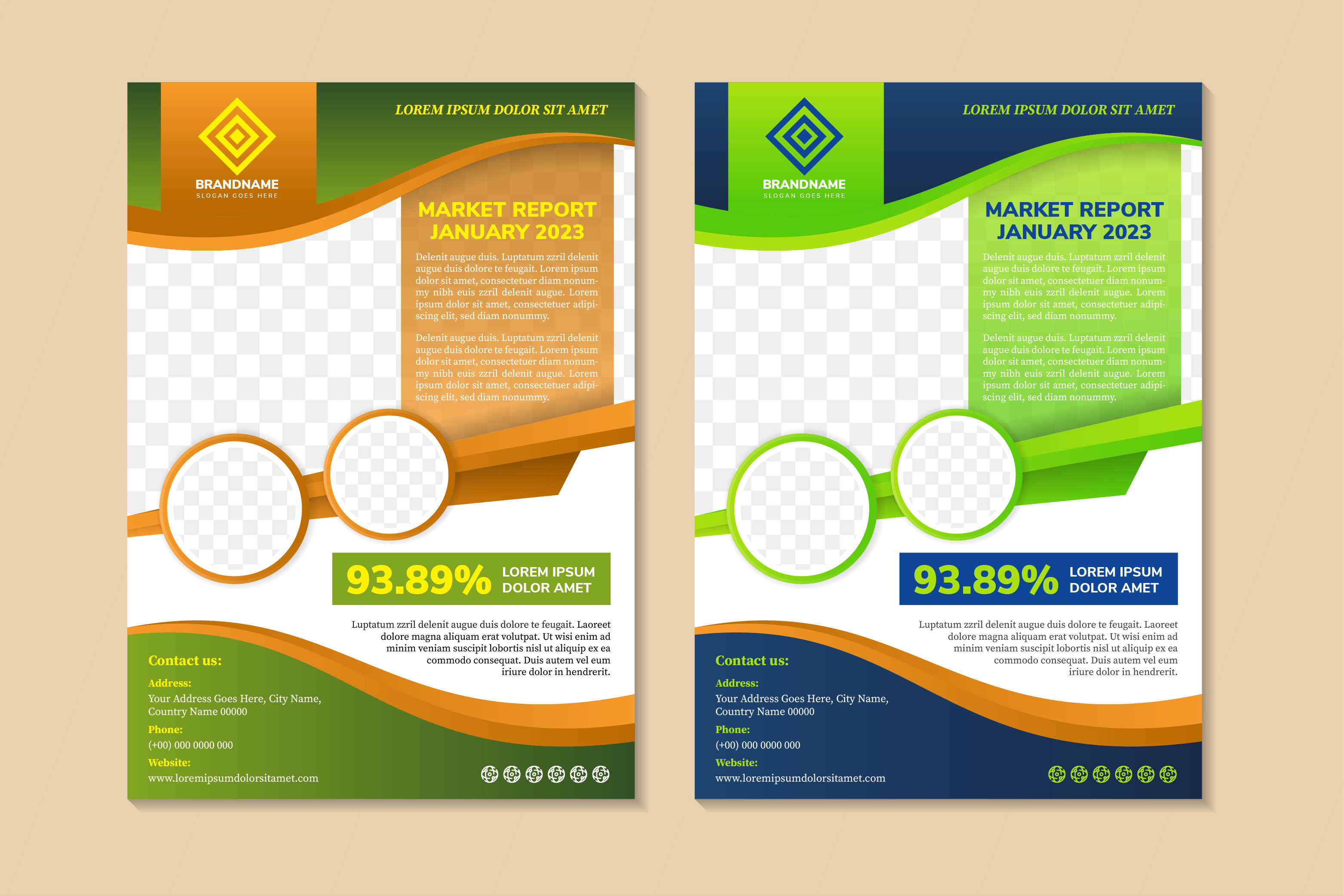 January 2023 Vertical Flyer Graphic by noory.shopper · Creative Fabrica