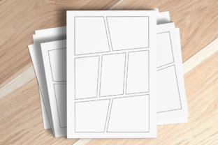 Blank Comic Book KDP Interior Template Graphic by Rozilya Designer ...