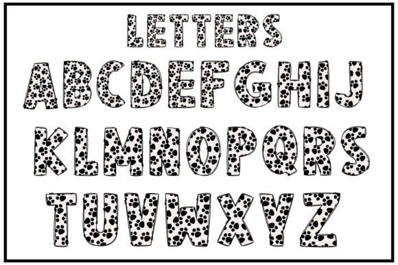 Dog Feet Font - Preview 1