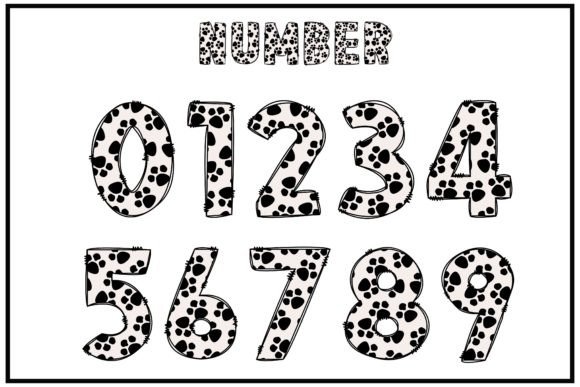 Dog Feet Font - Preview 2