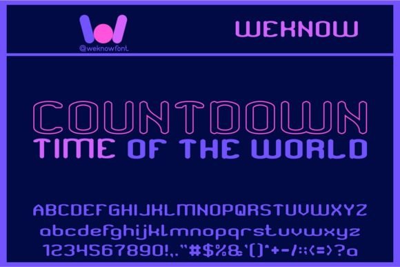 Frequency Font PNG with transparent background - Preview 3