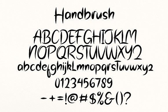 Handbrush Font - Preview 6