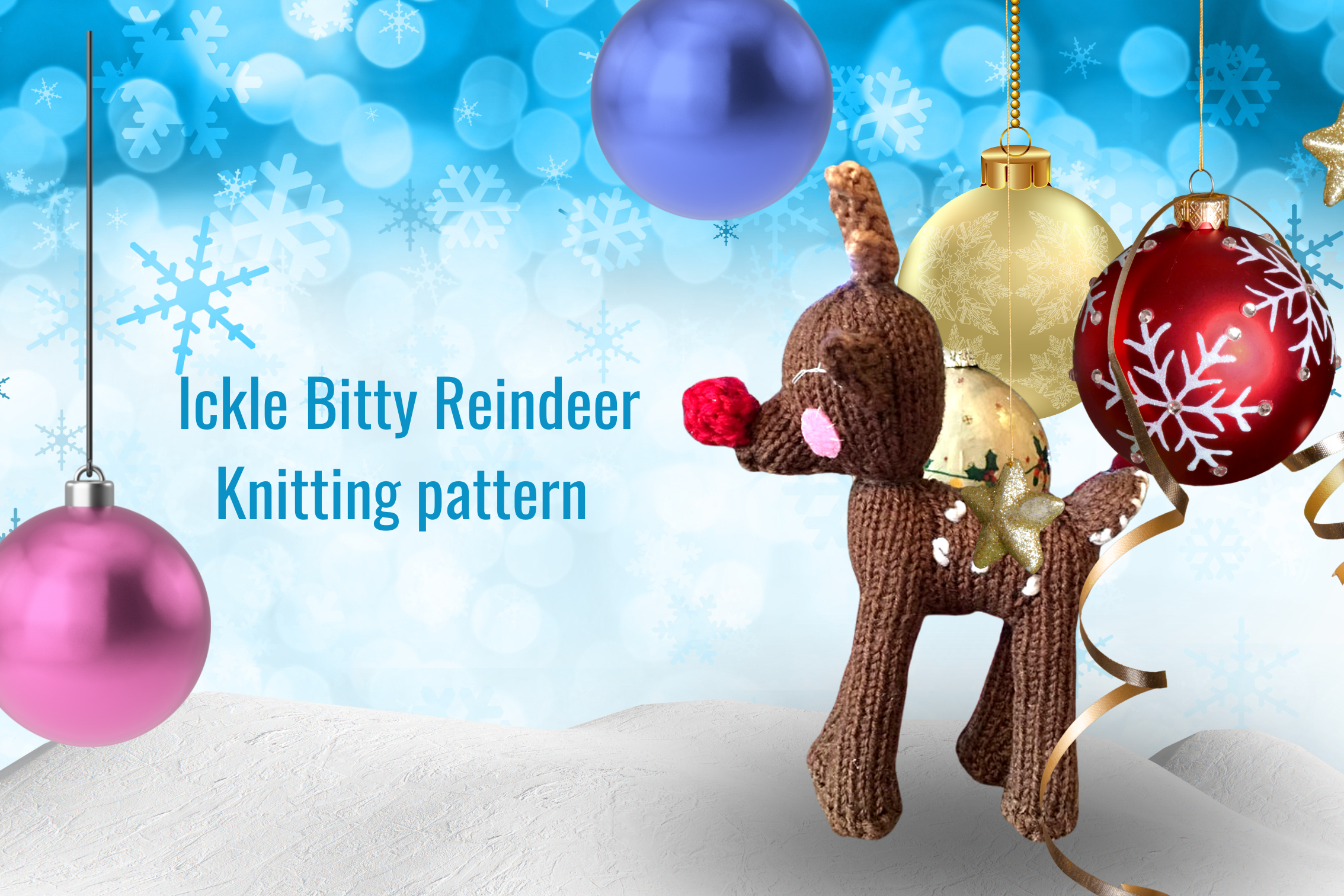 Ickle Bitty Reindeer Knitting Pattern