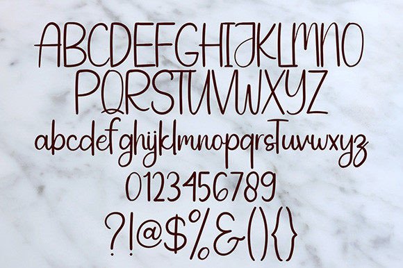 Kathrine Font PNG with transparent background - Preview 5