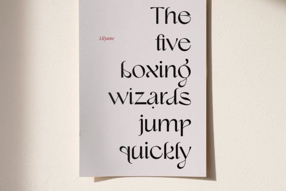 Lilyane Font font preview - 6