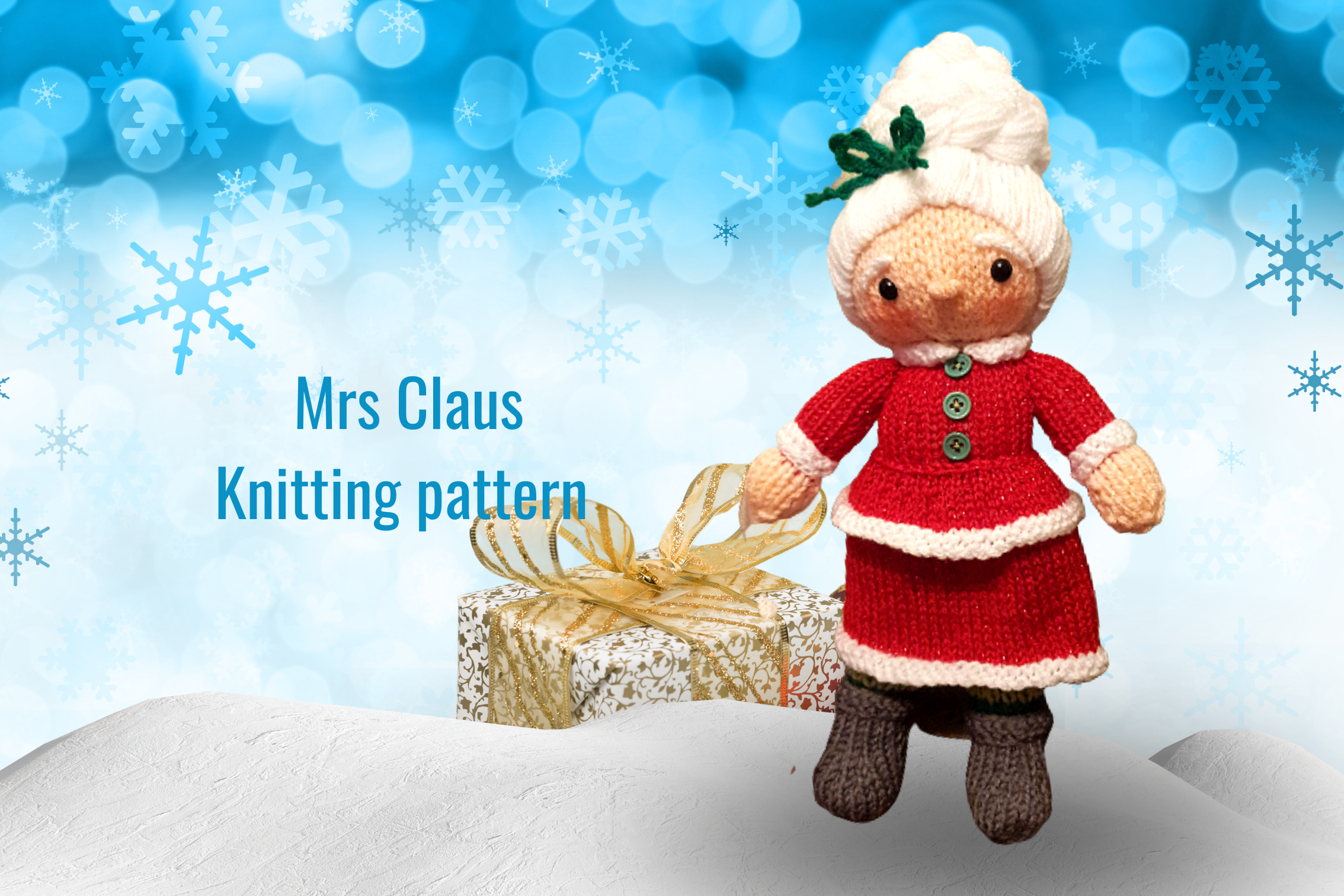 Mrs Claus Doll Knitting Pattern