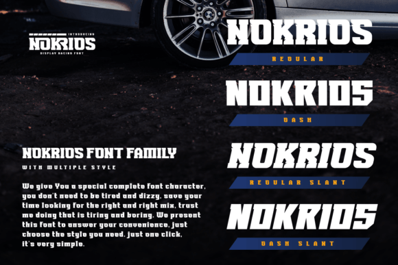 Nokrios Font PNG with transparent background - Preview 1