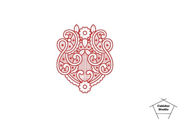 Red Floral Lace