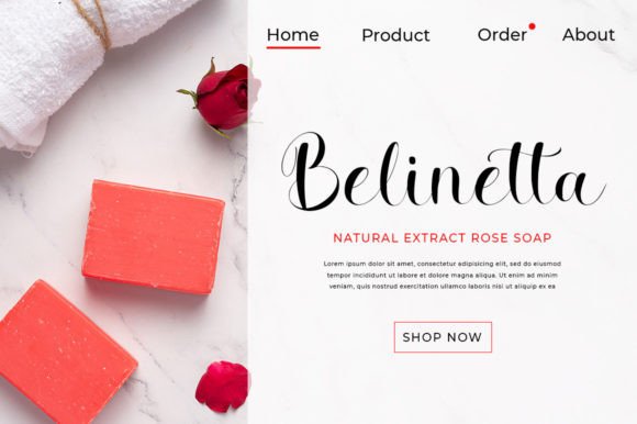 Reylineta Font PNG with transparent background - Preview 3