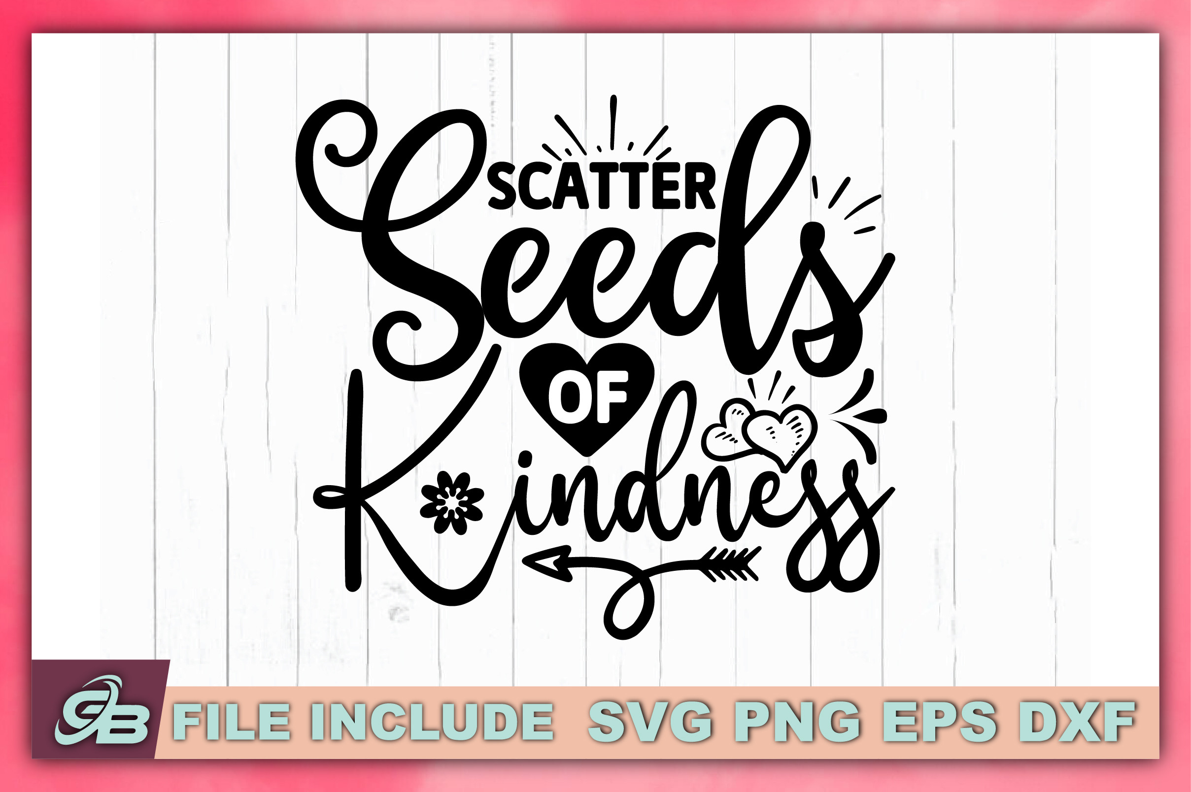 Scatter Seeds of Kindness Graphic by Graphics Boot · Creative Fabrica