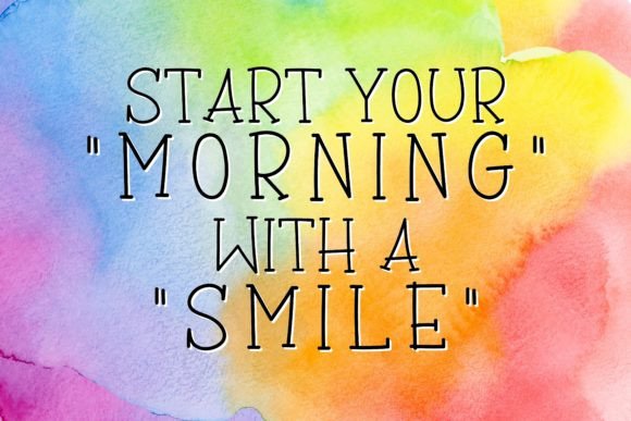 Shining Morning Font PNG with transparent background - Preview 1