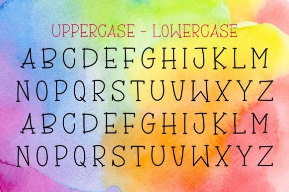 Shining Morning Font PNG with transparent background - Preview 2