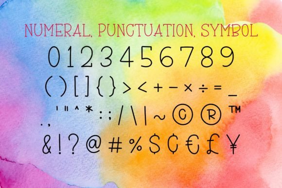 Shining Morning Font PNG with transparent background - Preview 3