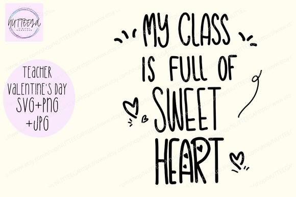 Teacher Valentine's Day Svg for Cricut Graphic Crafts By NUTTEEGA