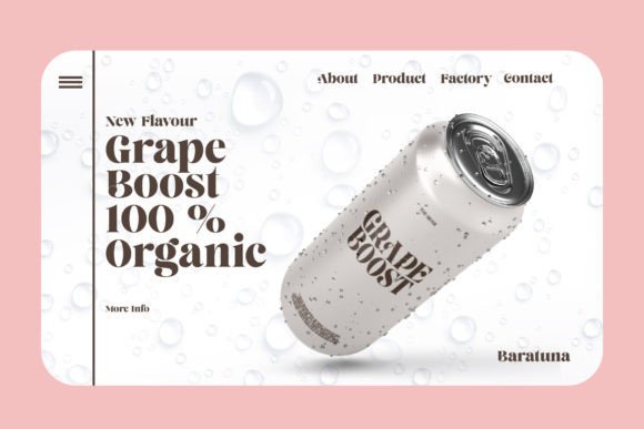 Baratuna Font PNG with transparent background - Preview 3